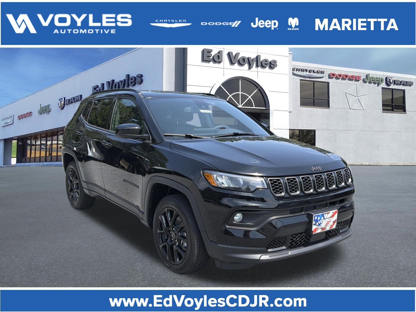 New 2026 Diamond Black Crystal Pearl-Coat Exterior Paint Jeep Latitude image 1