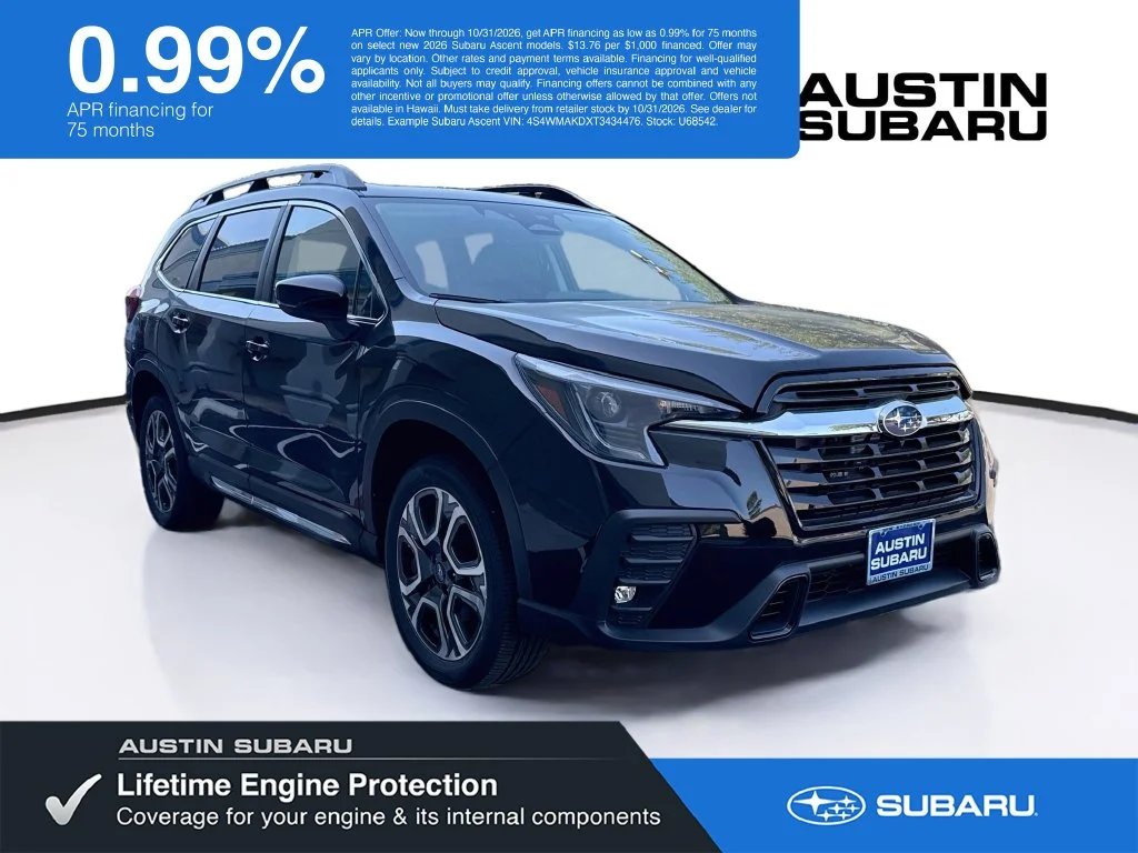 New 2026 CRYSTAL BLACK SILICA Subaru Limited 7-Passenger image 1