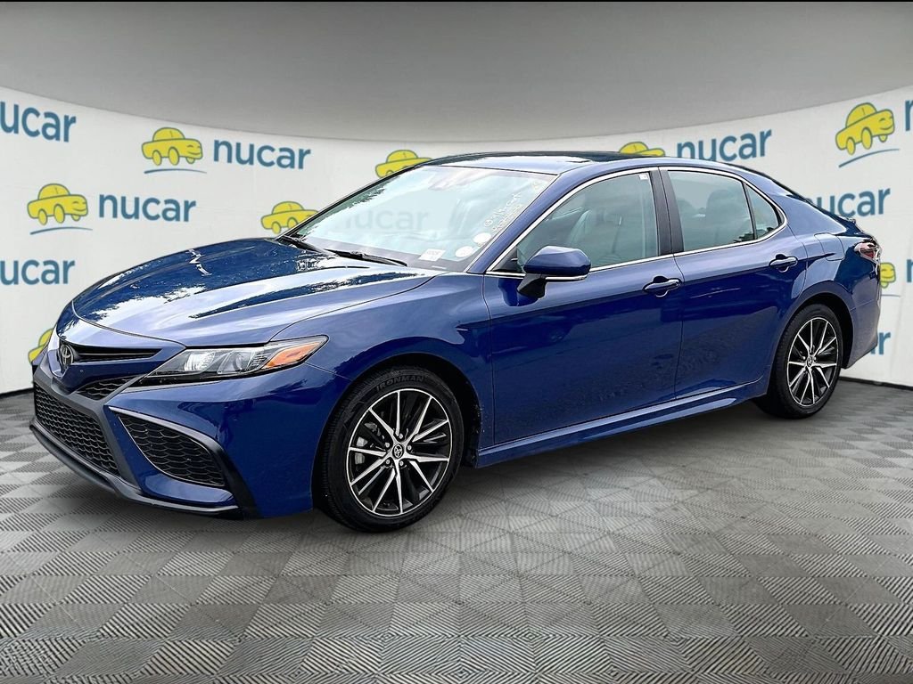 Certified Used 2024 Blue Toyota SE image 3