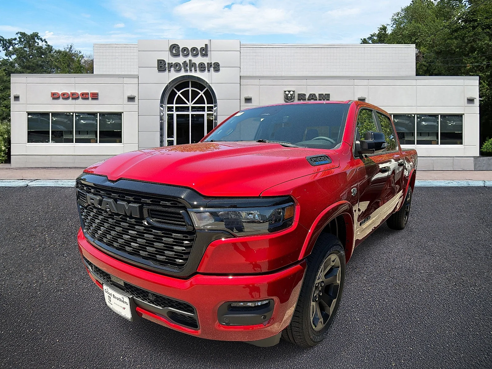 New 2026 Molten Red Pearl-Coat Exterior Paint RAM Big Horn Crew Cab 4x4 5