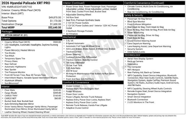 Used 2026 White Hyundai XRT Pro image 2