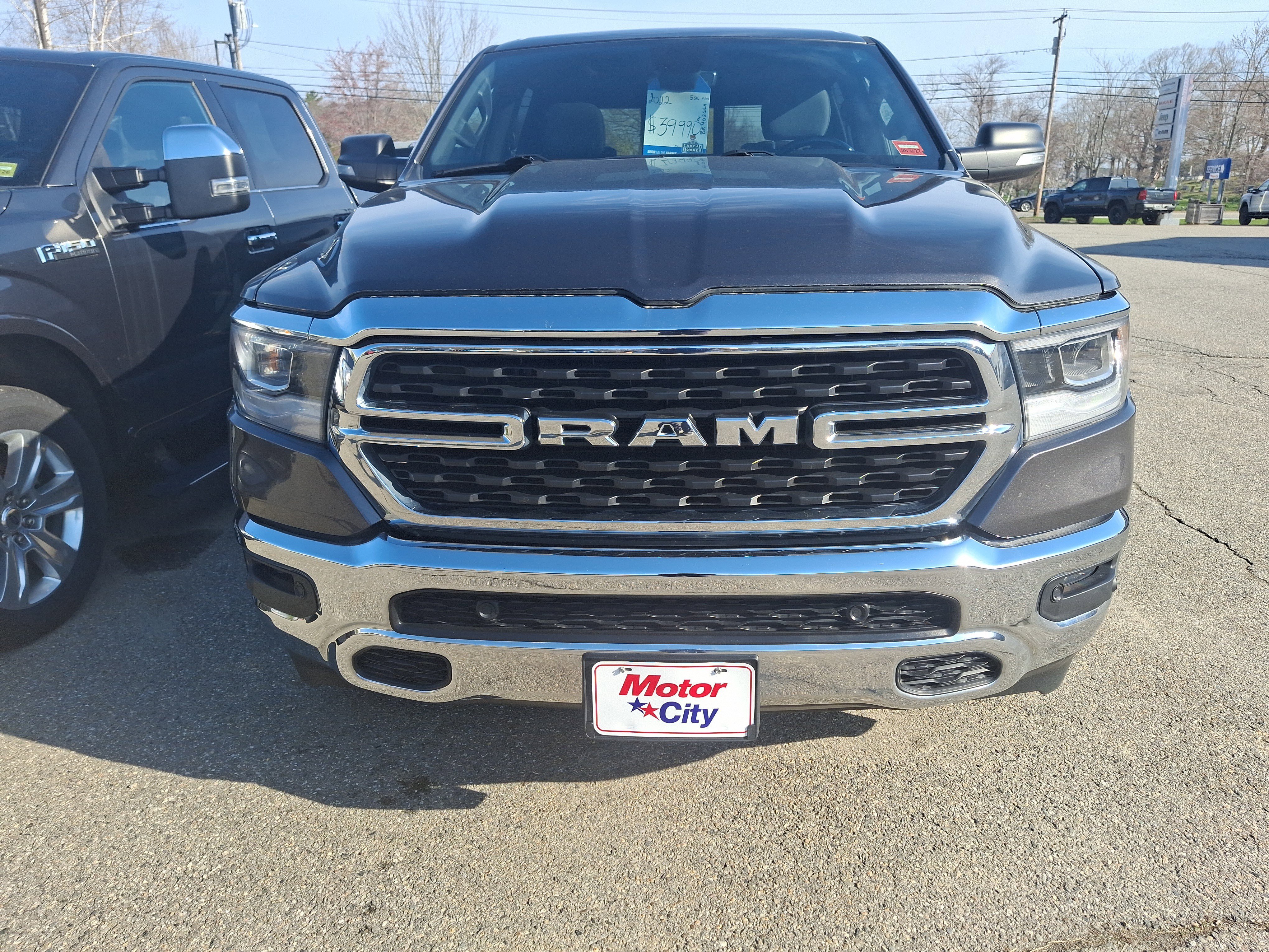 Used 2022 Granite Crystal Metallic Clearcoat Ram Big Horn image 16