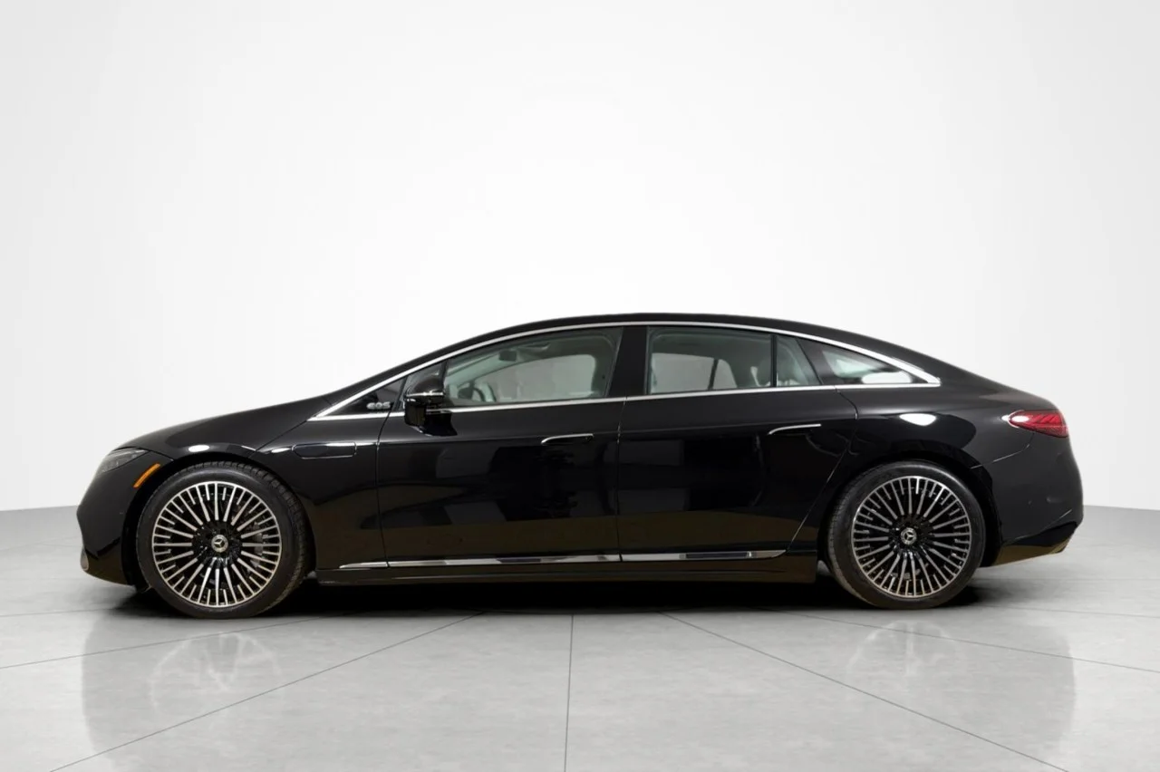 Certified Used 2023 Obsidian Black Metallic Mercedes-Benz EQS 450+ image 2