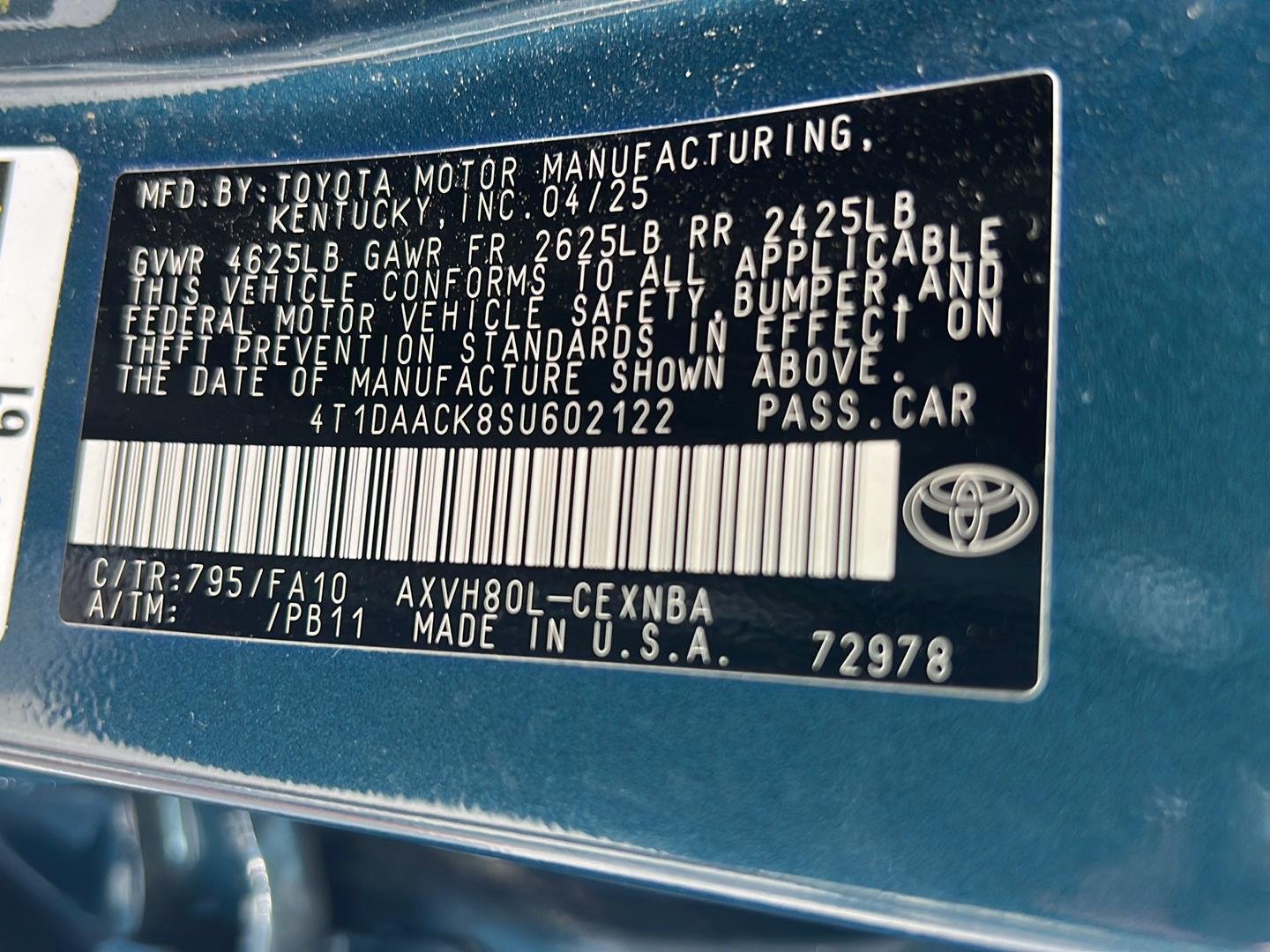 Used 2025 Ocean Gem Toyota LE image 39