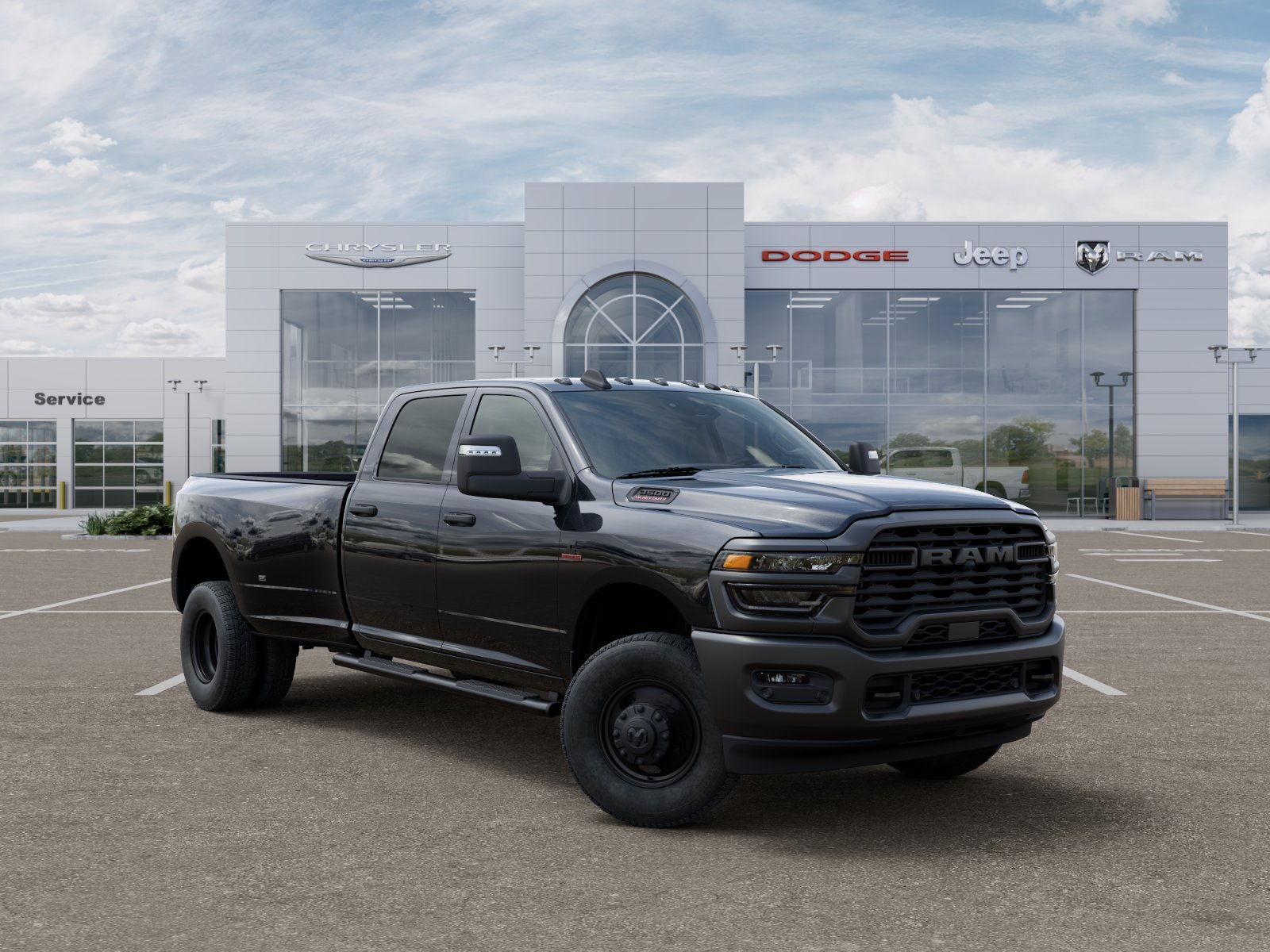 New 2026 Diamond Black Crystal Pearl-Coat Exterior Paint RAM Tradesman image 31
