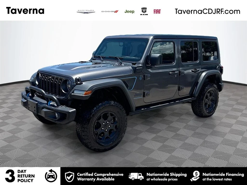 Used 2023 Gray Jeep Rubicon 20th Anniversary Edition 4xe image 1