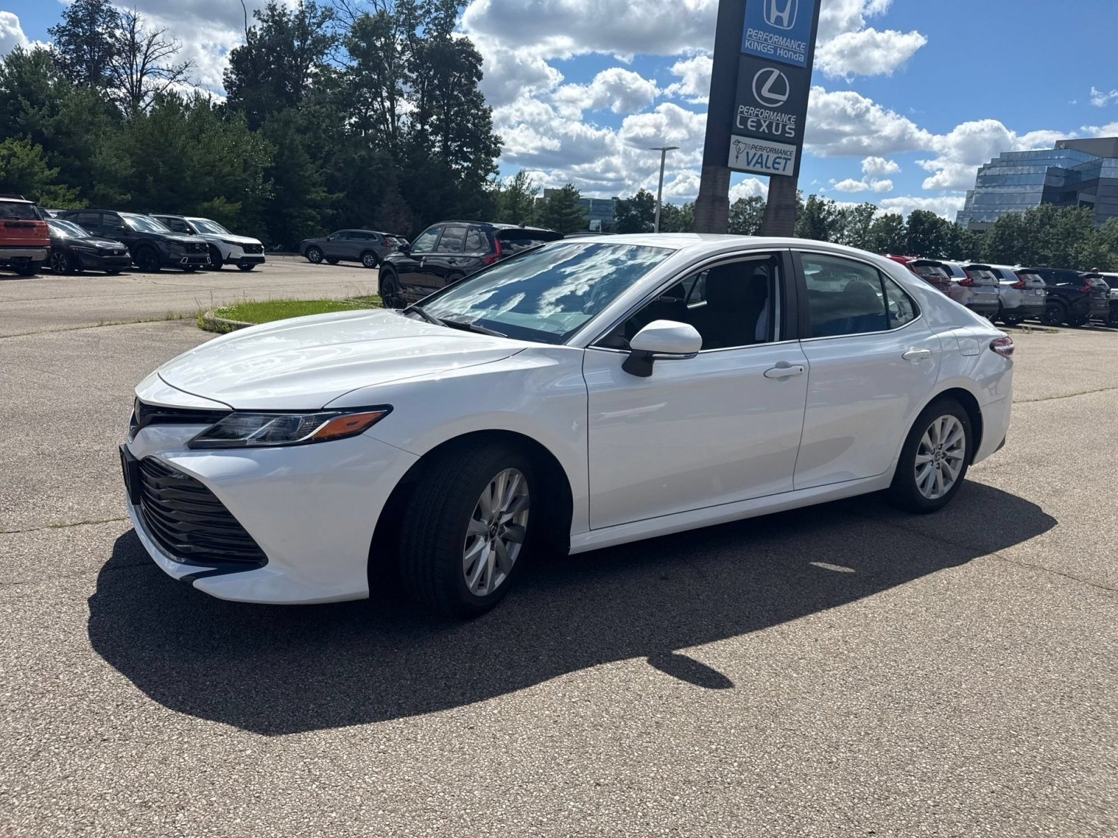 Used 2020 Super White Toyota LE image 13