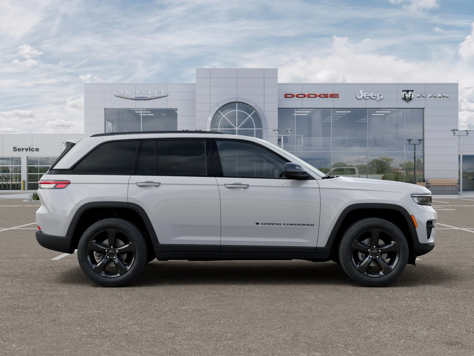 New 2025 Bright White Clear-Coat Exterior Paint Jeep Laredo image 47