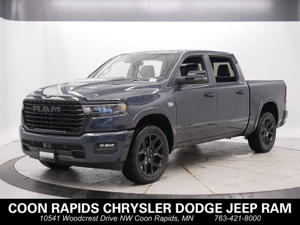 New 2026 Forged Blue Metallic Exterior Paint Ram Laramie image 1