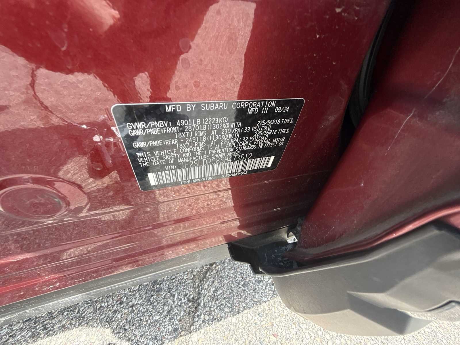 Used 2025 Red Subaru Limited image 34