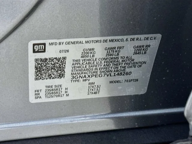 New 2027 Sterling Gray Metallic Chevrolet LT image 32