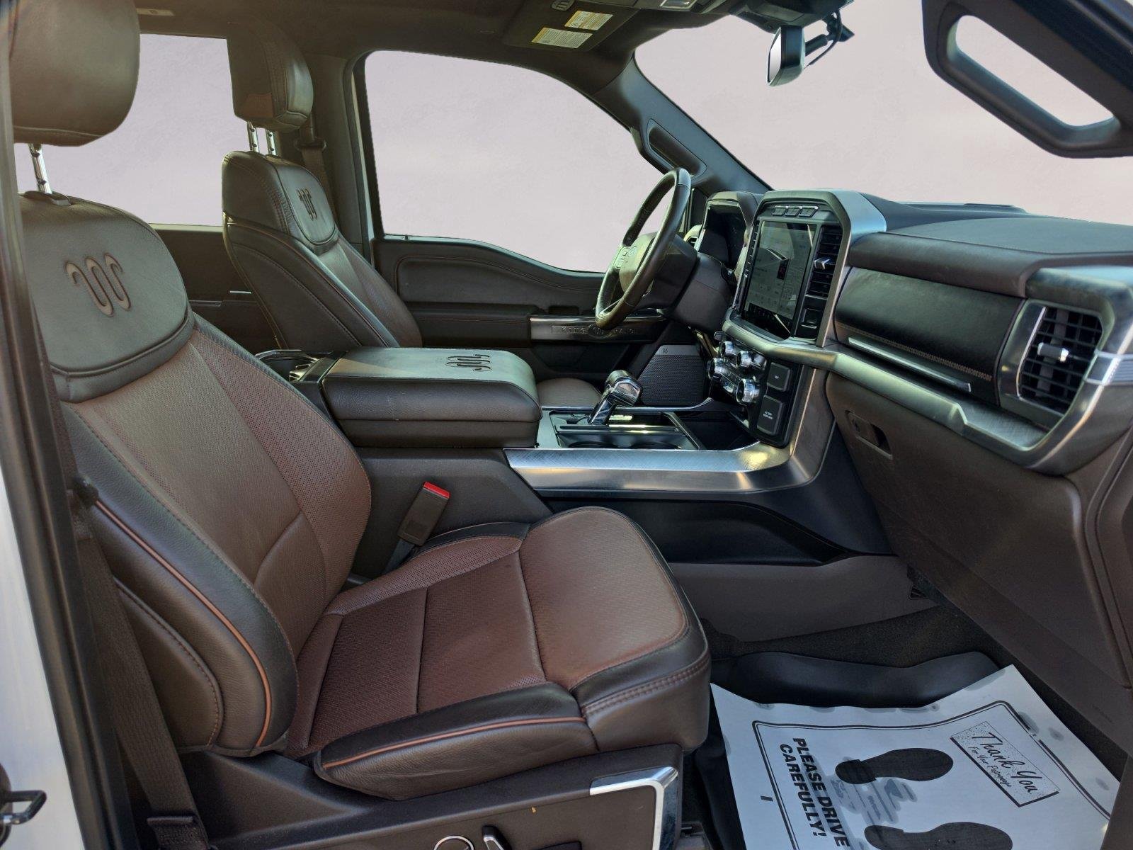 Used 2022 Star White Metallic Tri-Coat/Stone Gray Ford King Ranch image 15