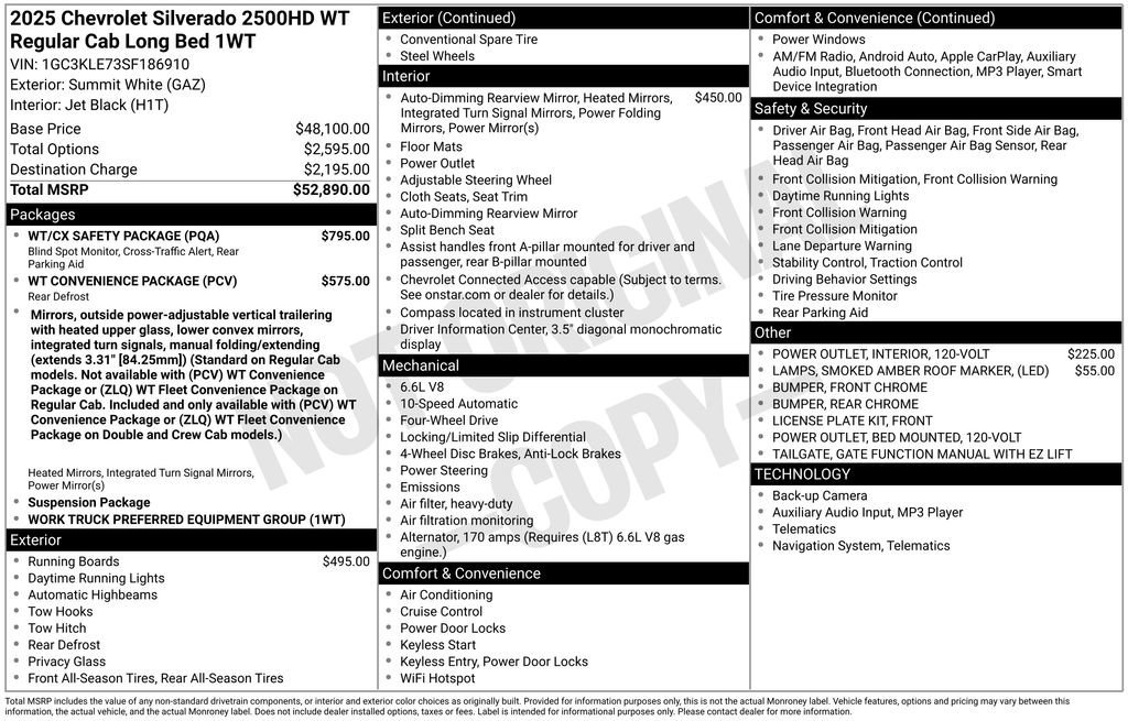 2025 Chevrolet Silverado 2500 HD Work Truck - Photo 8