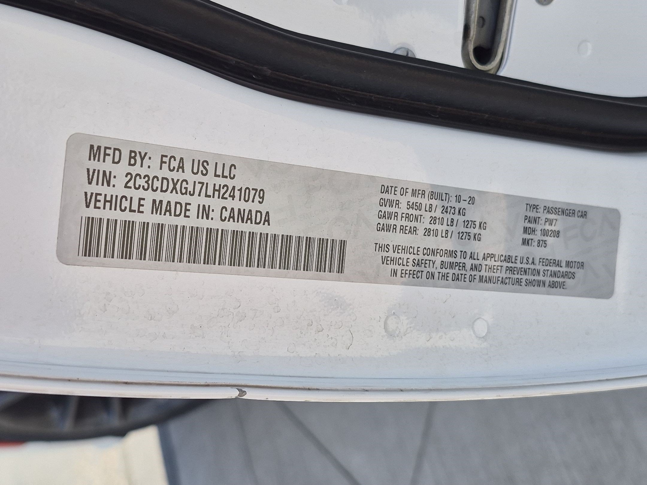 Used 2020 White Knuckle Clearcoat Dodge Scat Pack image 32