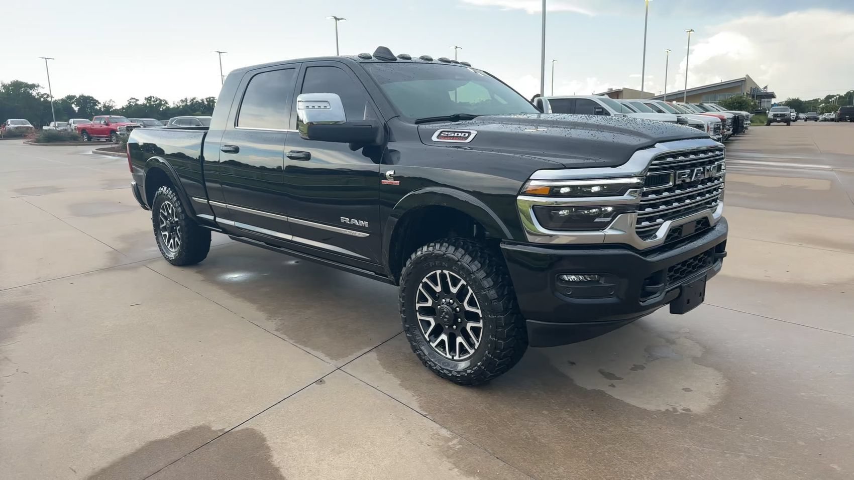 Used 2026 Diamond Black Crystal Pearlcoat Ram Limited image 3