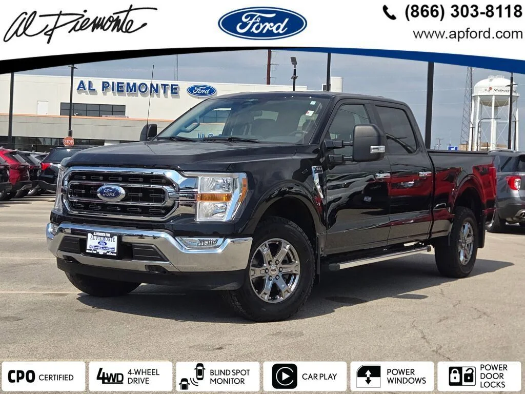 Certified Used 2023 Black Metallic Ford XLT image 1