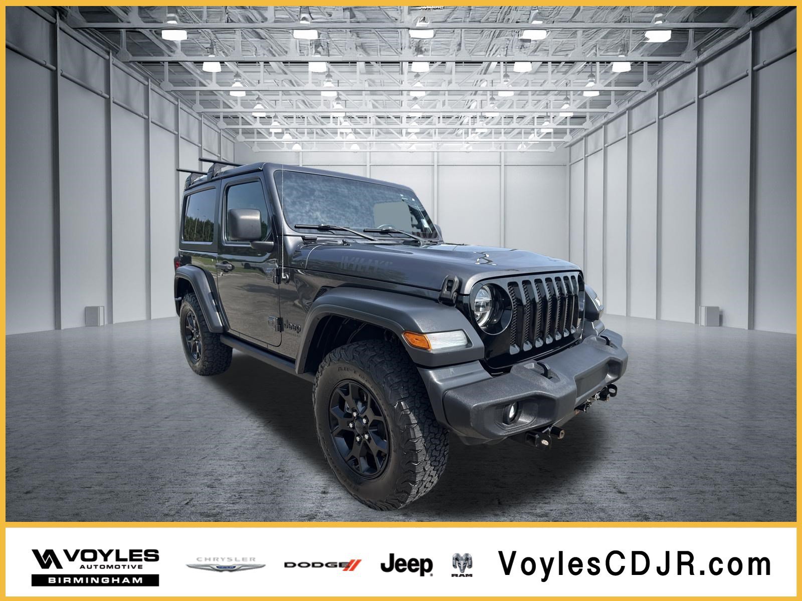 Used 2020 Granite Crystal Metallic Clearcoat Jeep Willys image 1