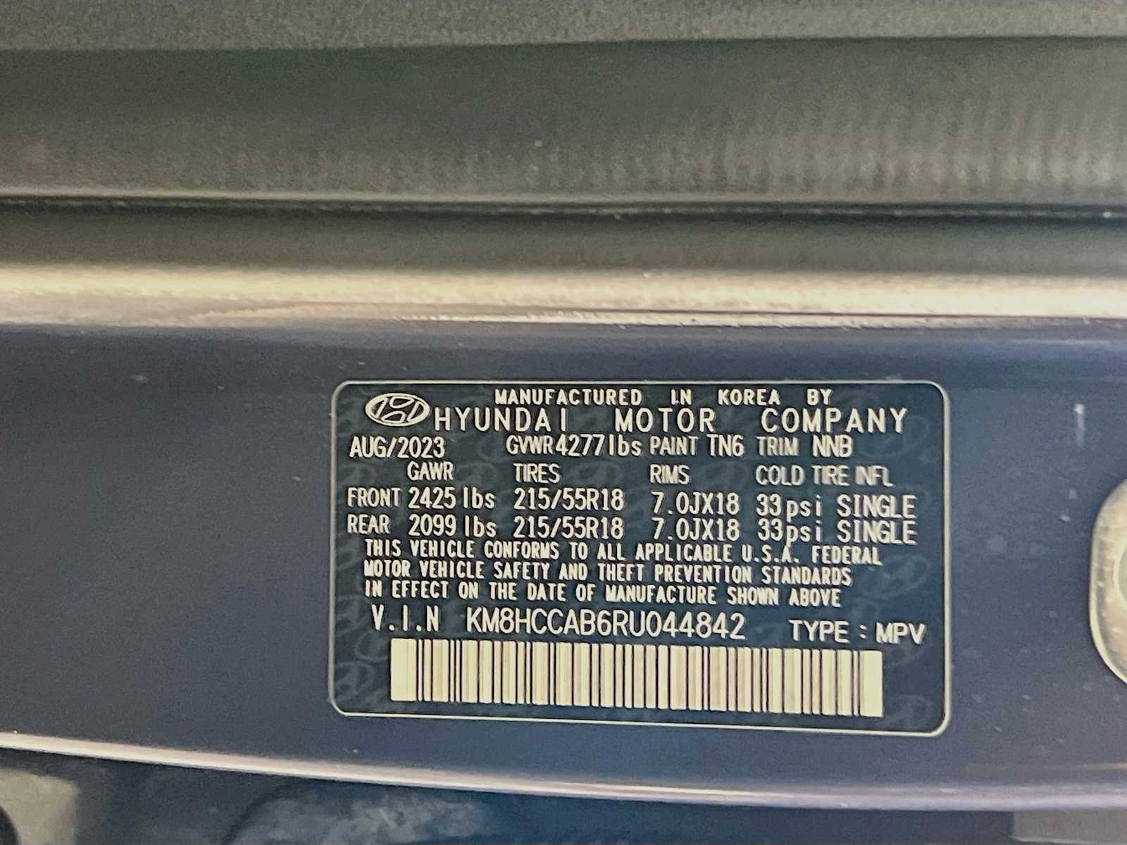 Used 2024 Denim Blue Pearl Hyundai SEL image 33