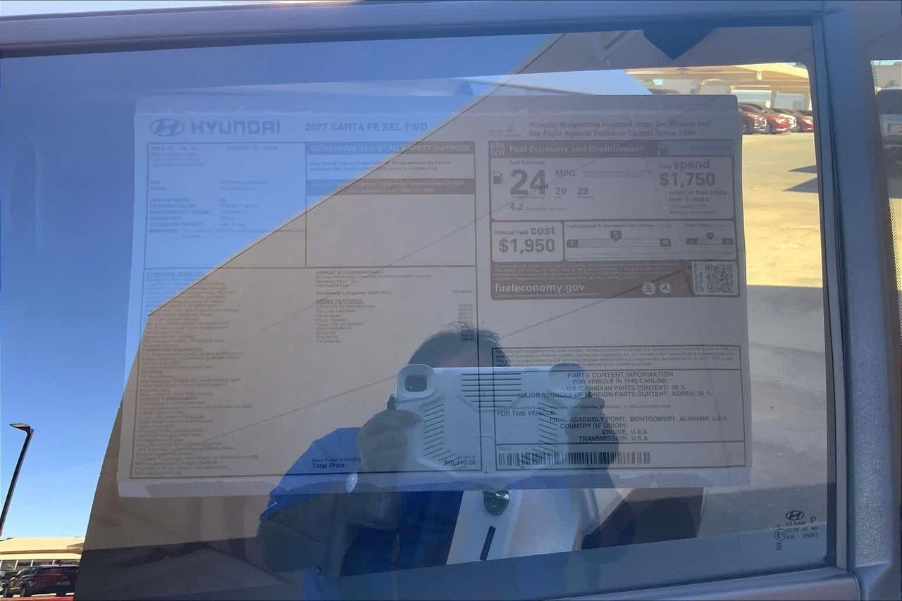 New 2027 Serenity White Hyundai SEL FWD image 18
