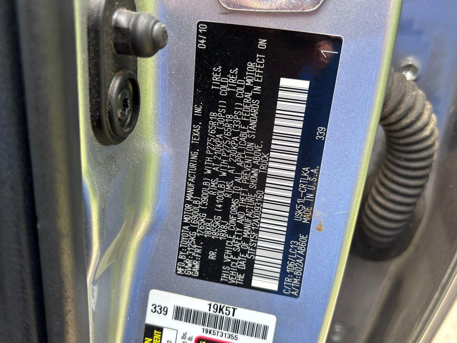 Used 2010 Silver Sky Metallic Toyota LTD image 12
