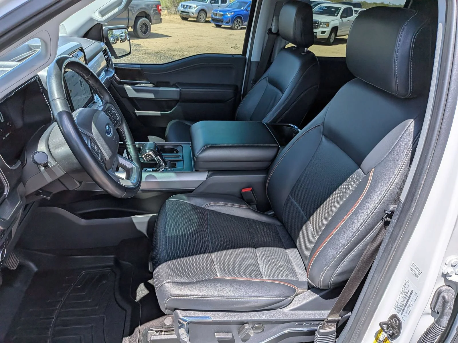 Certified Used 2022 White Metallic Ford Lariat image 11