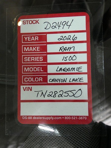 New 2026 Canyon Lake Exterior Paint RAM Laramie Crew Cab 5