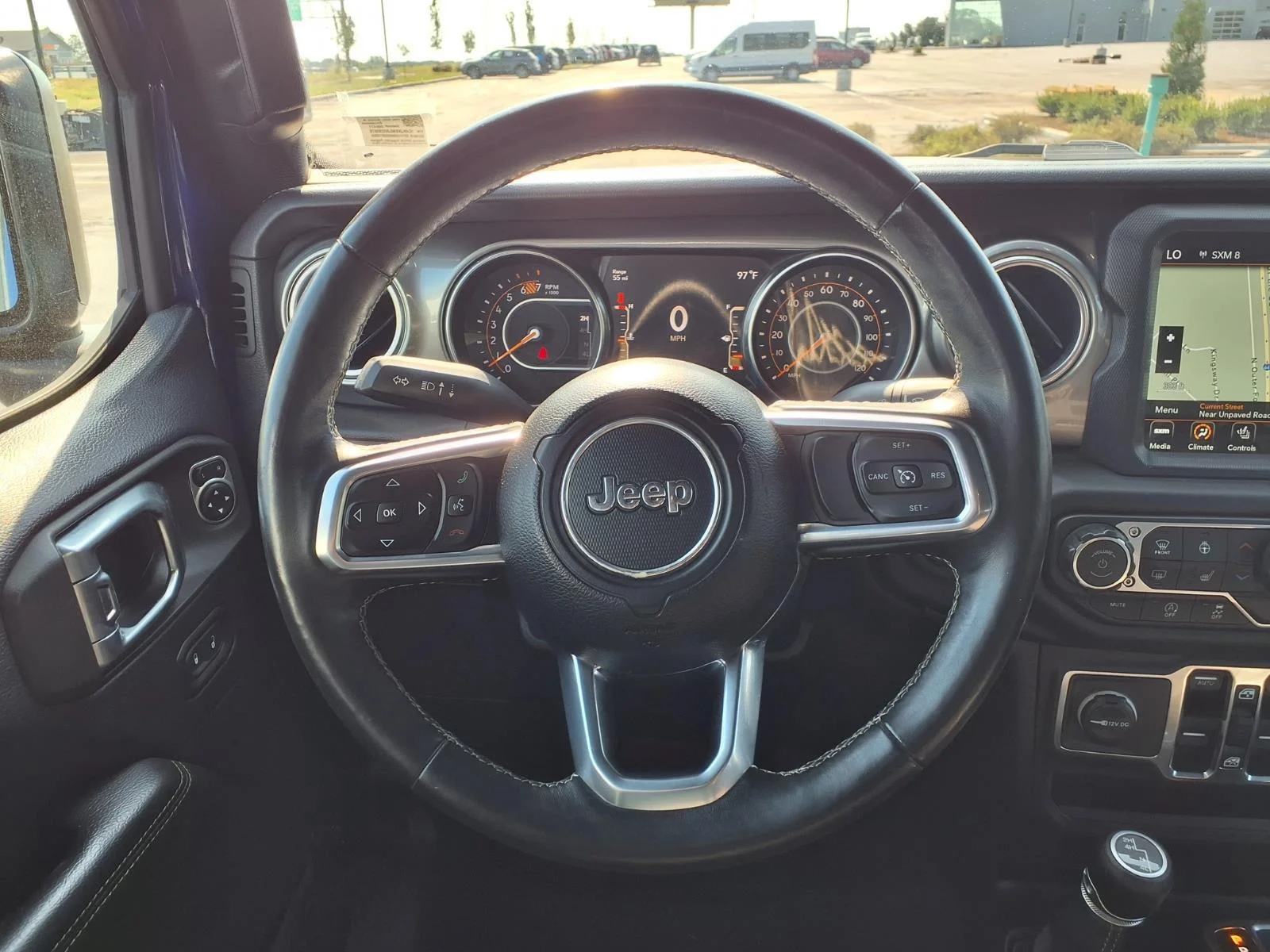 Used 2018 Ocean Blue Metallic Clearcoat Jeep Sahara image 14