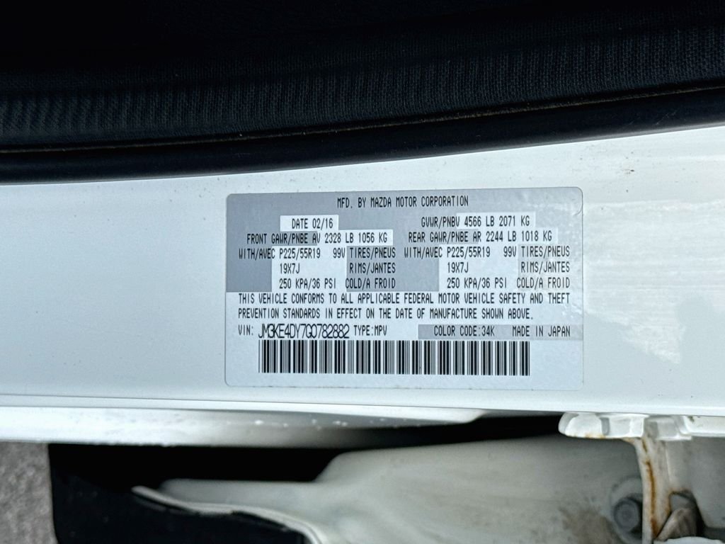 Used 2016 Crystal White Pearl Mica Mazda Grand Touring image 31