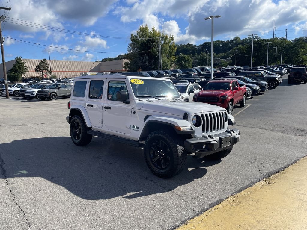 Used 2020 White Jeep Unlimited Sahara Altitude image 6