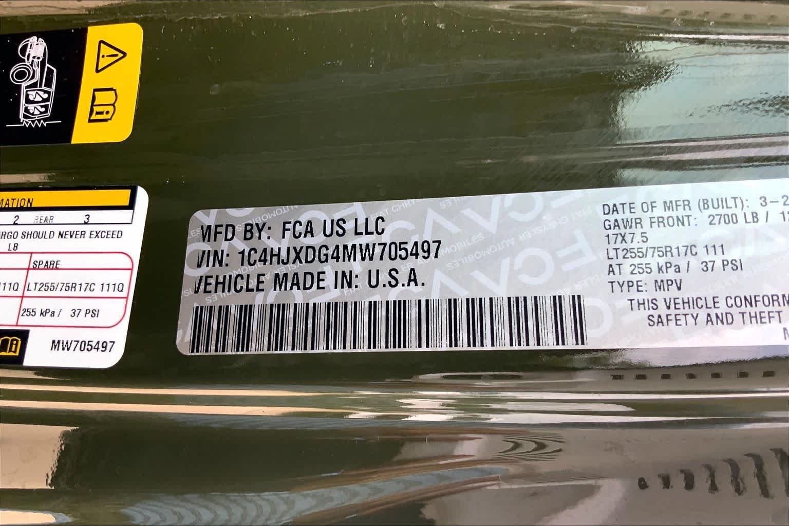 Used 2021 Sarge Green Clearcoat Jeep Unlimited Willys image 32