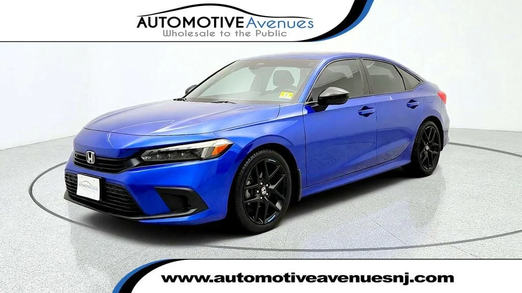 Used 2022 Aegean Blue Metallic Honda Sport CVT image 1