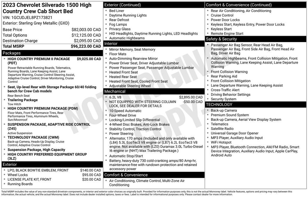 Certified Used 2023 Gray Chevrolet High Country image 26