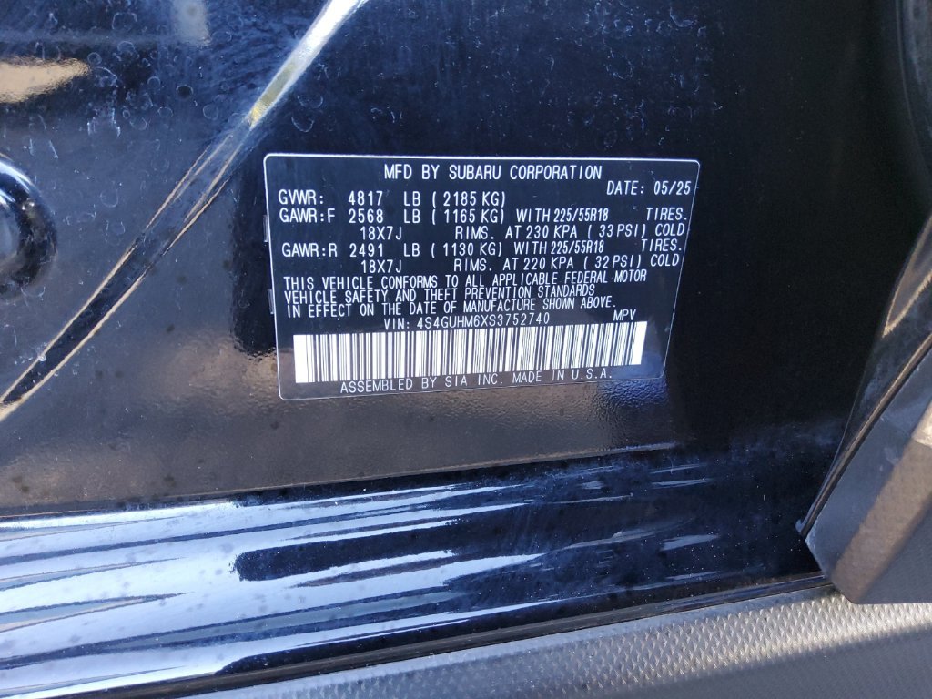 Used 2025 Black Subaru Limited image 20
