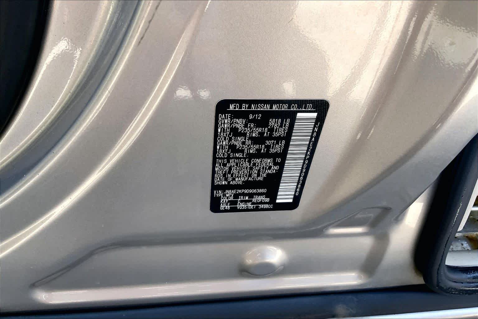 Used 2013 Titanium Beige Nissan LE image 31