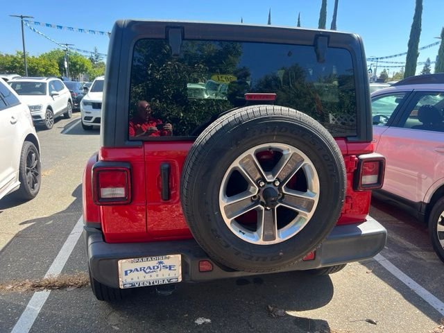 Used 2021 Red Jeep Unlimited Sahara image 8