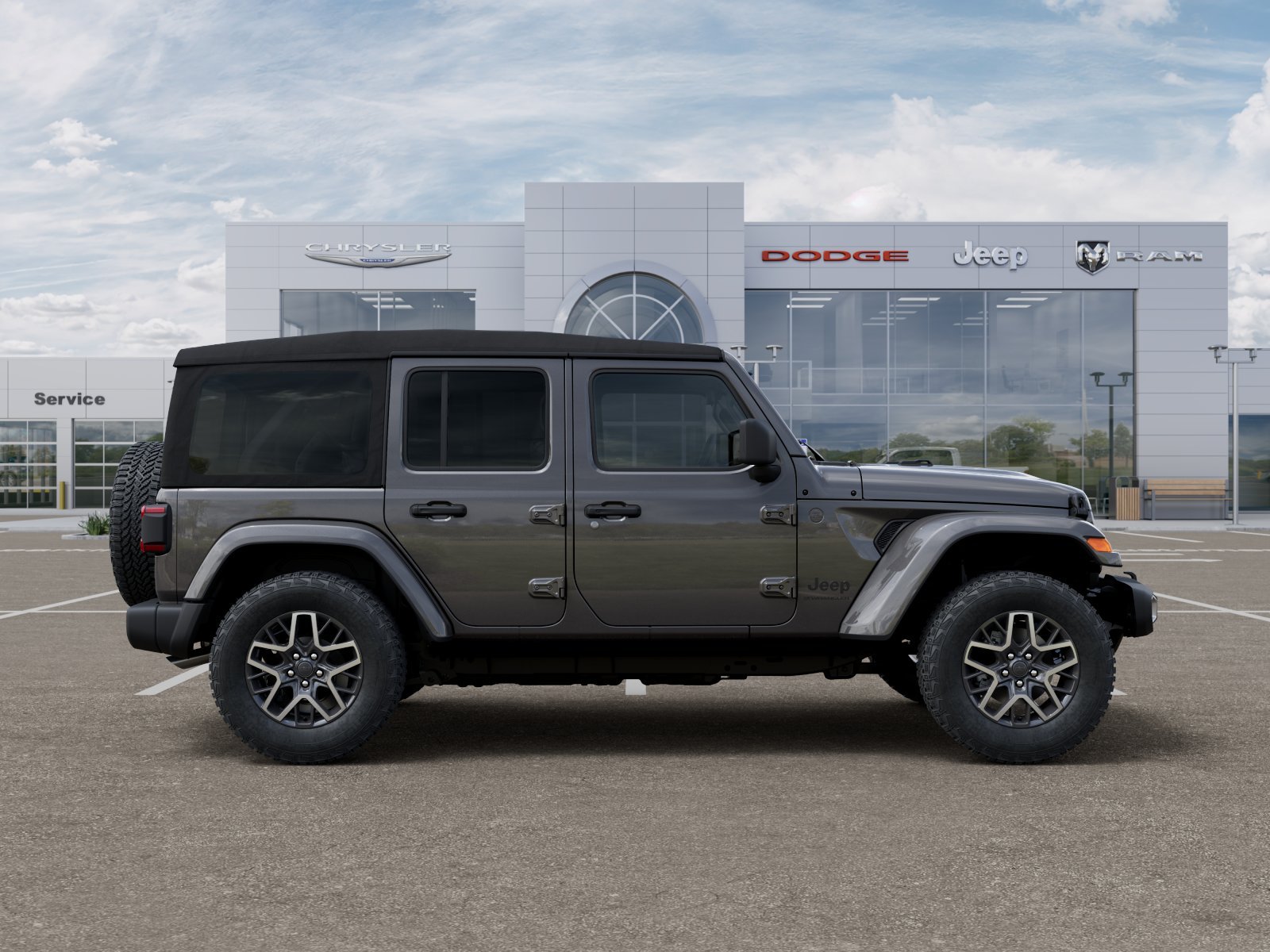 New 2026 Granite Crystal Metallic Clear-Coat Exterior Paint Jeep Sahara image 59