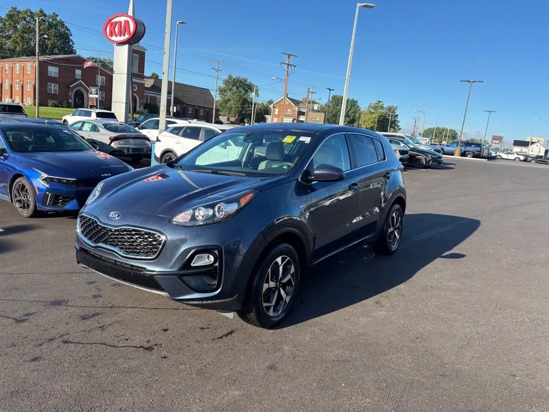 Used 2022 Blue Kia LX image 3