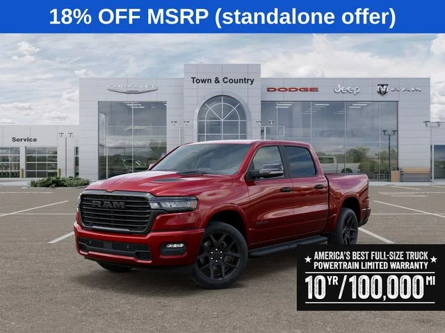 New 2026 Molten Red Pearl-Coat Exterior Paint RAM Laramie image 1
