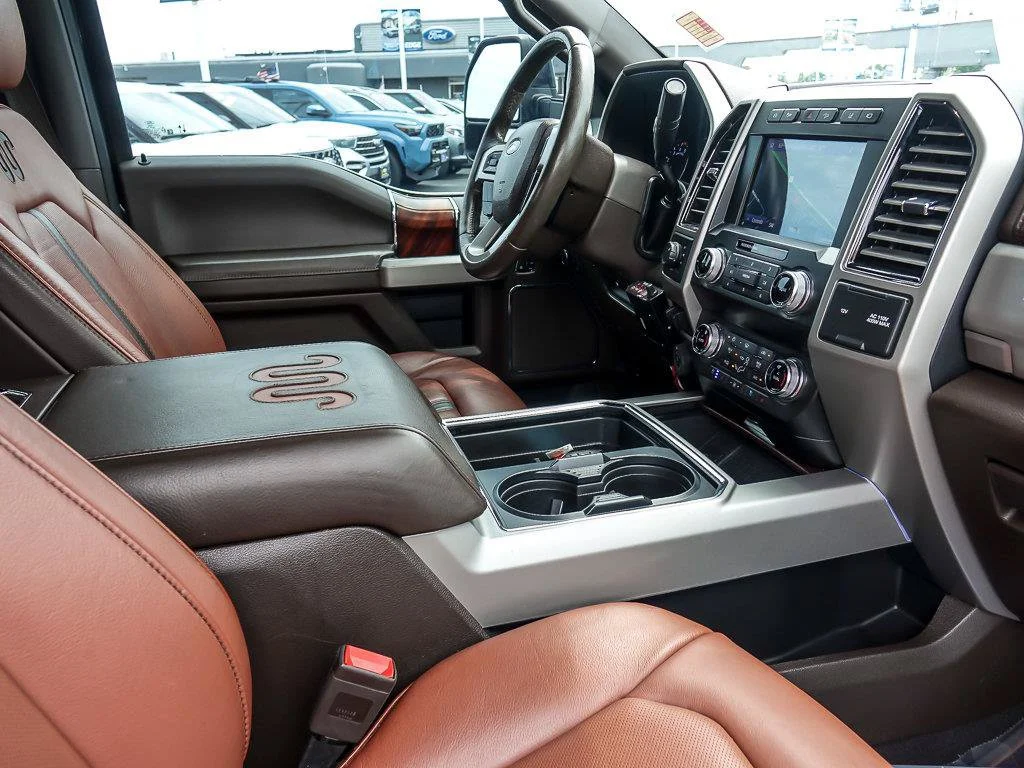 Used 2021 Antimatter Blue Metallic Ford King Ranch image 33