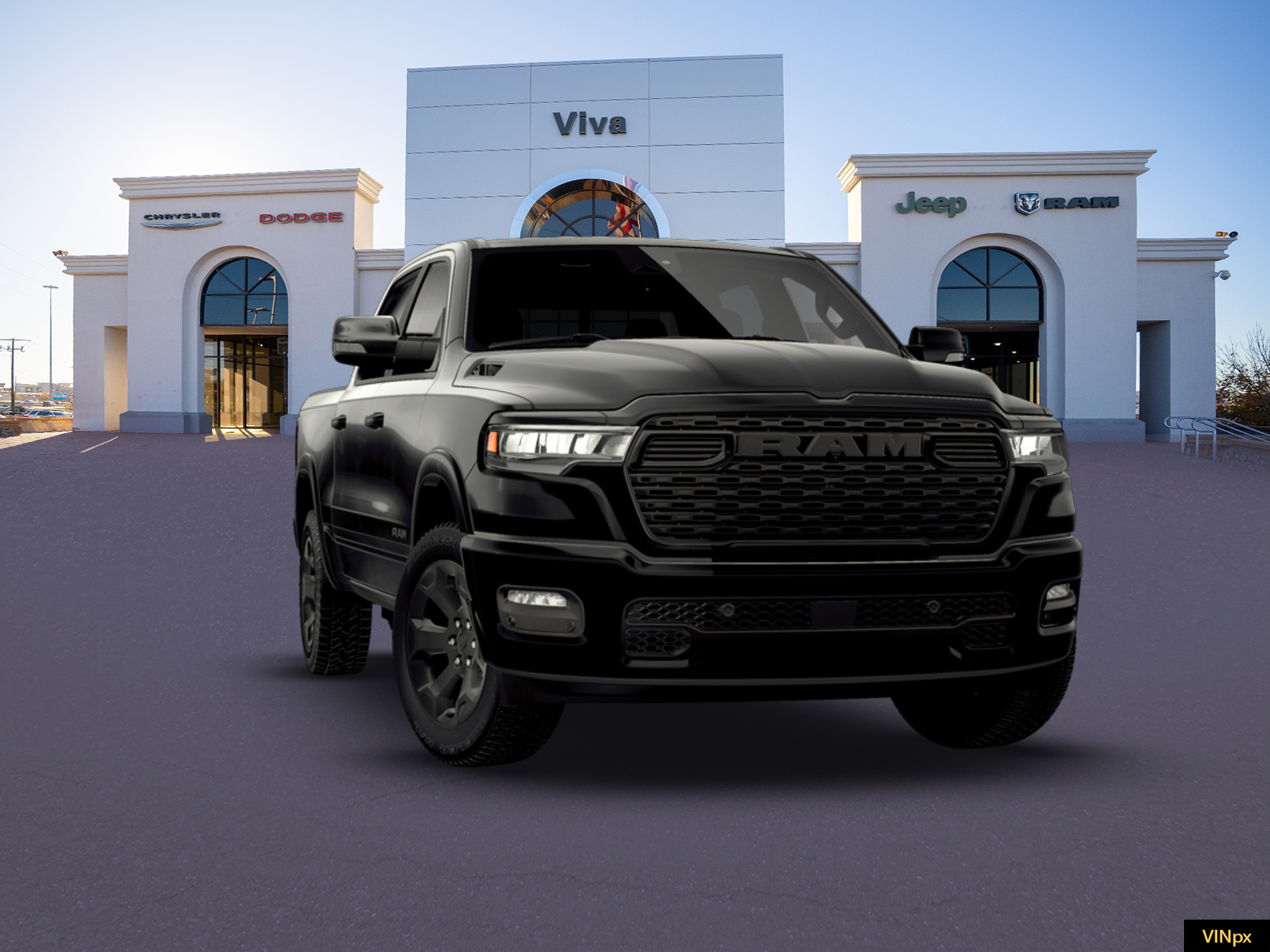 New 2026 Diamond Black Crystal Pearl-Coat Exterior Paint RAM Big Horn/Lone Star image 28