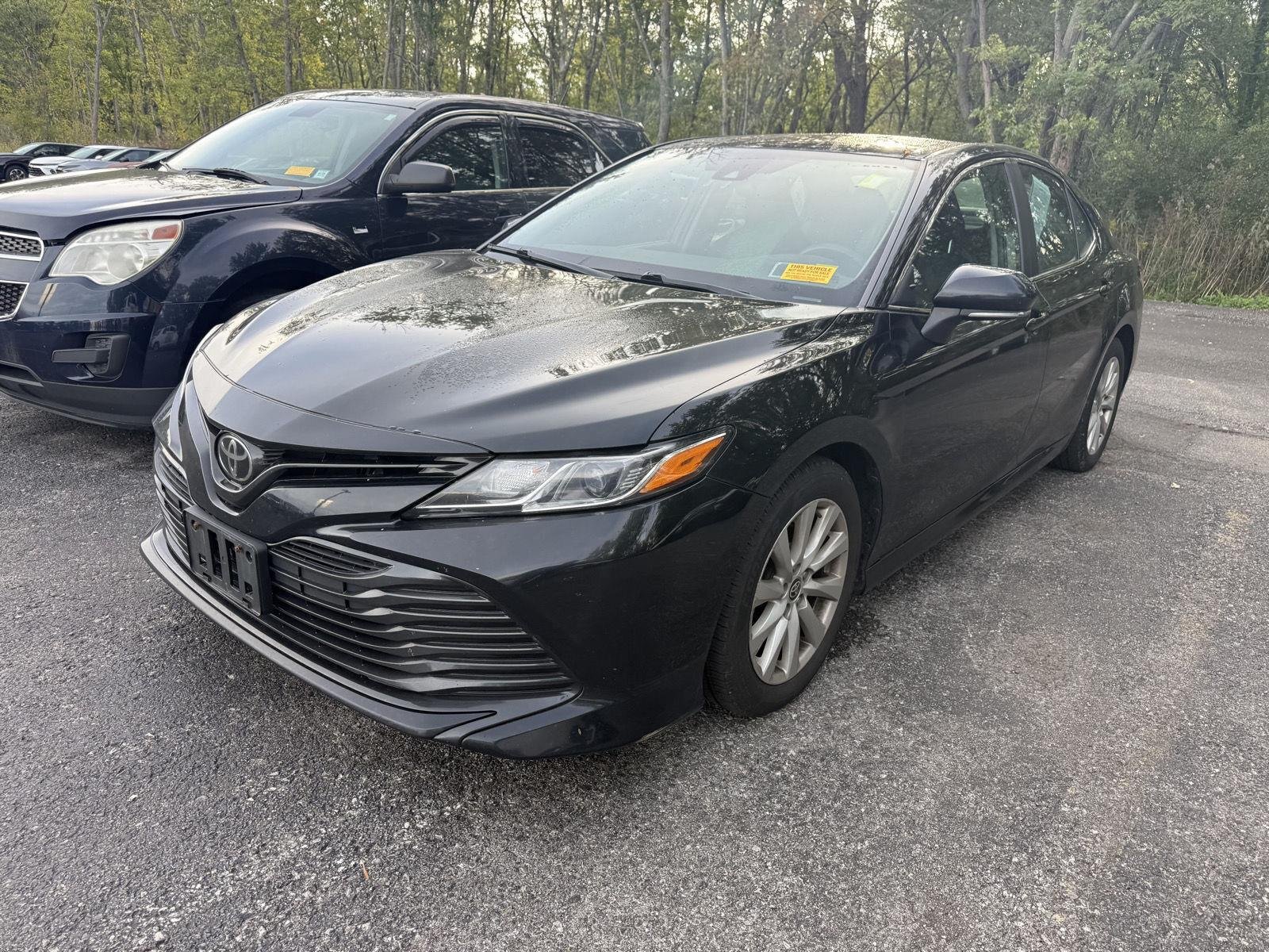 Used 2020 Midnight Black Metallic Toyota LE image 2