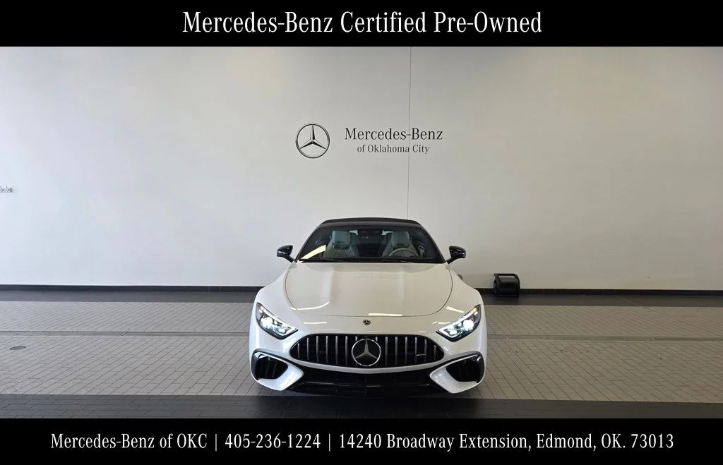 Certified Used 2023 White Mercedes-Benz SL 55 AMG® image 2