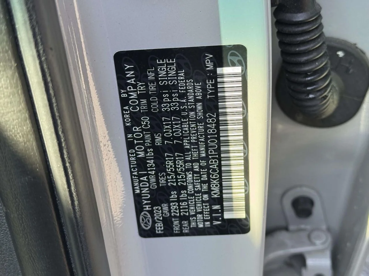 Used 2023 Cyber Silver w/Black Roof Hyundai SEL image 16