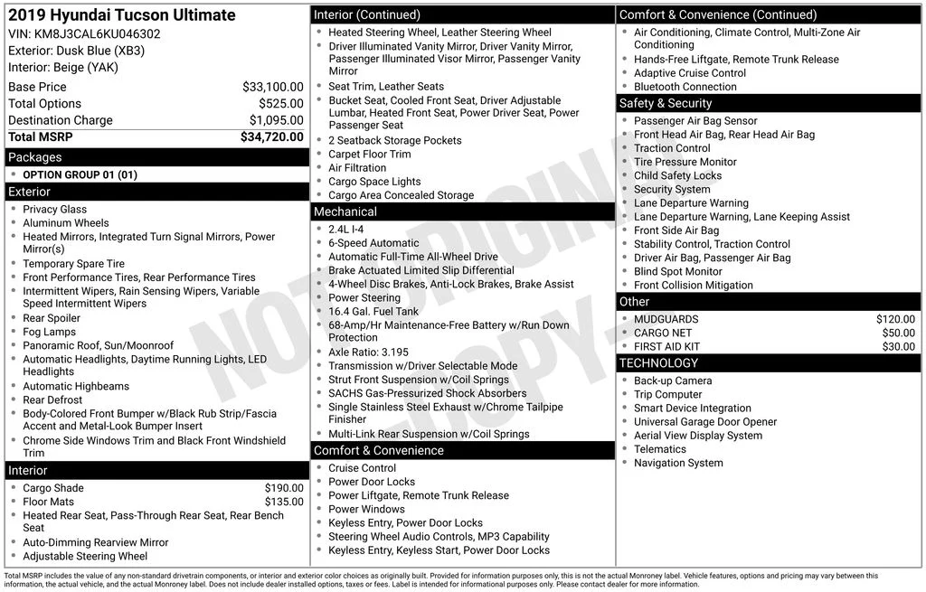 Used 2019 Blue Hyundai Ultimate image 6