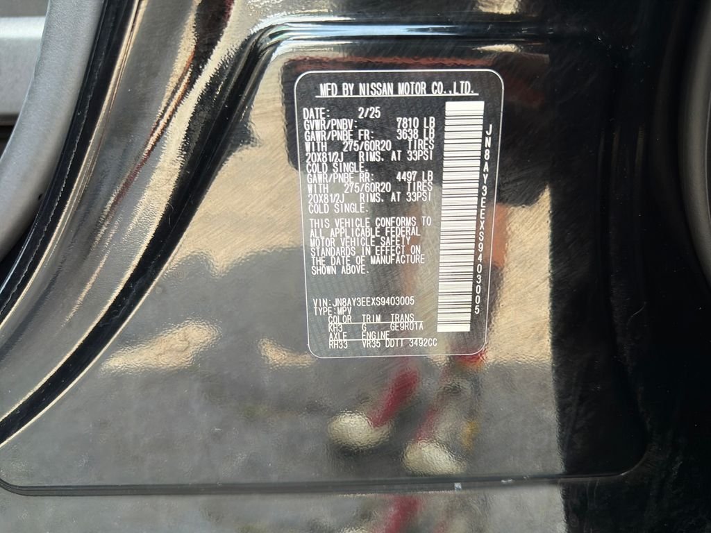 Used 2025 Black Nissan Platinum image 49