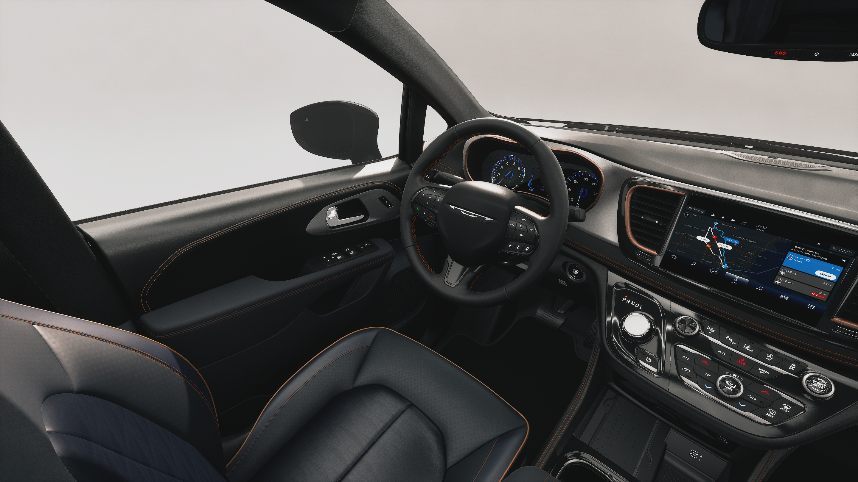 New 2027 Diamond Black Crystal Pearl-Coat Exterior Paint Chrysler Pinnacle image 8