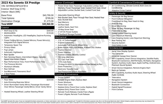 Used 2023 Wolf Gray Kia SX-Prestige image 19