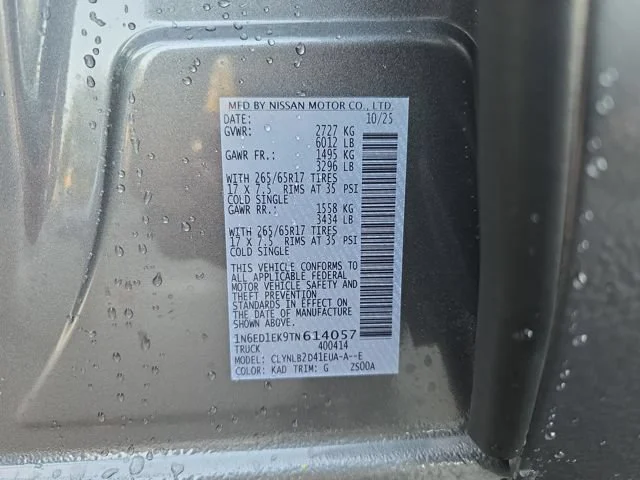 New 2026 Gun Metallic Nissan SV image 16