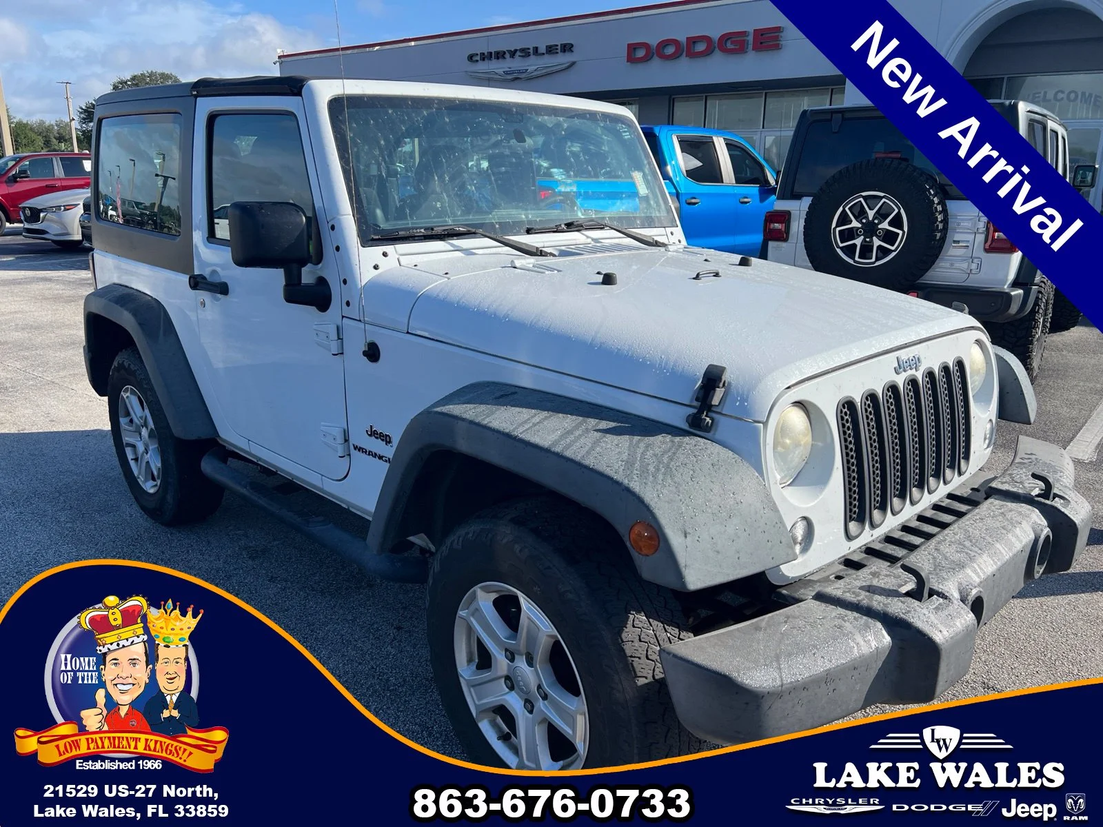 Used 2014 Jeep Wrangler Sport with VIN 1C4AJWAG0EL247783 for sale in Lake Wales, FL