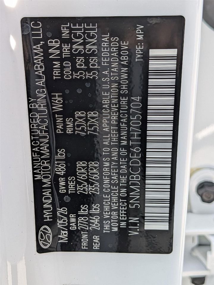 New 2026 Serenity White Pearl Hyundai SEL AWD image 37